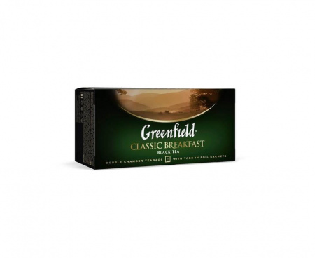 Чай черный Classic Breakfast, 25 пакетиков, Greenfield