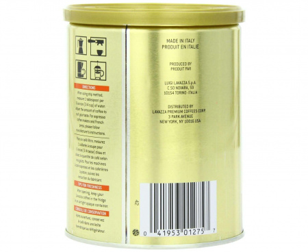 Молотый кофе Oro, жестяная банка 250 г, Lavazza