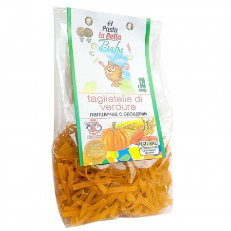 Лапша Pasta la Bella Baby "Лапшичка с овощами", 250 гр