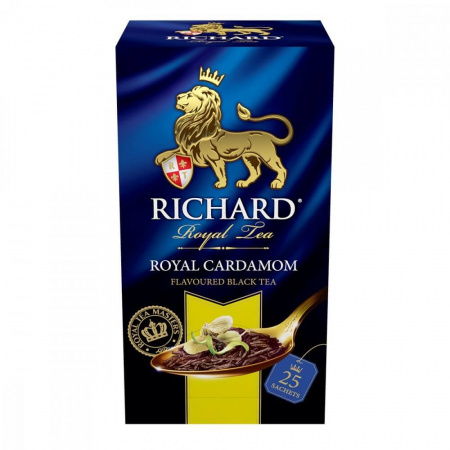 Чай Richard "Royal Cardamom", черный с добавками, 25 пакетиков