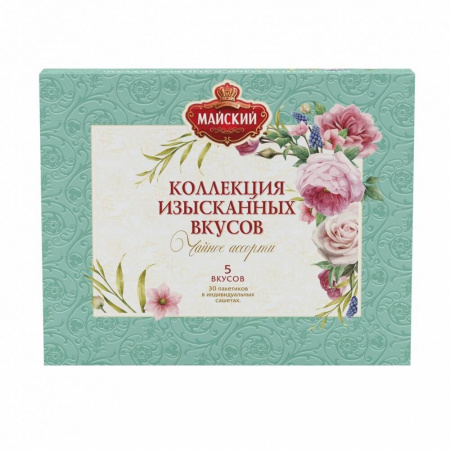 Чай Майский "Коллекция Изысканных Вкусов", Осень, Зима. ассорти, 30 сашетов