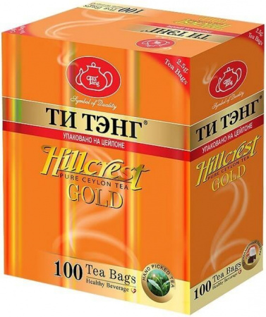 Чай Ти Тэнг "Hillcrest (Гребень холма Золотой)", черный, 100 пакетиков