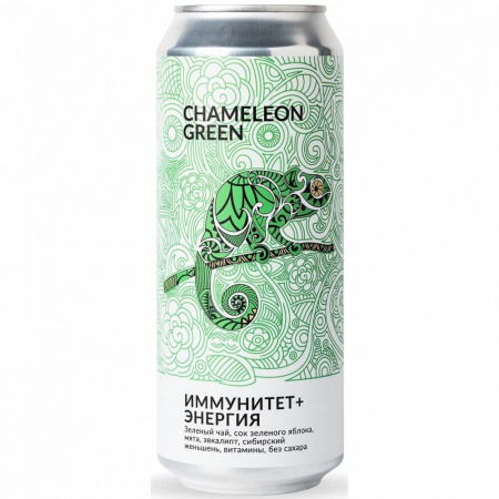 Энергетический напиток Green Chameleon "Иммунитет + энергия | Эвкалипт", 500 мл