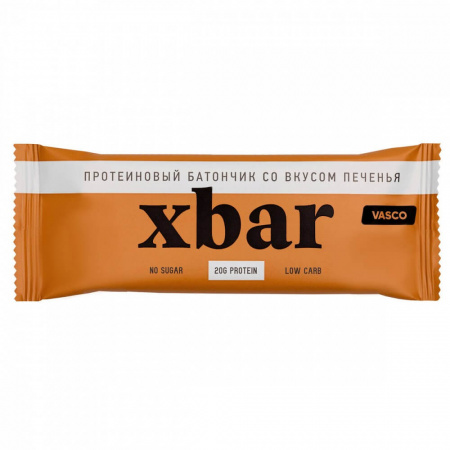 Протеиновый батончик Vasco "XBar со вкусом печенья", 60 гр