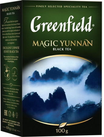 Чай Greenfield "Magic Yunnan", черный листовой, 100 гр