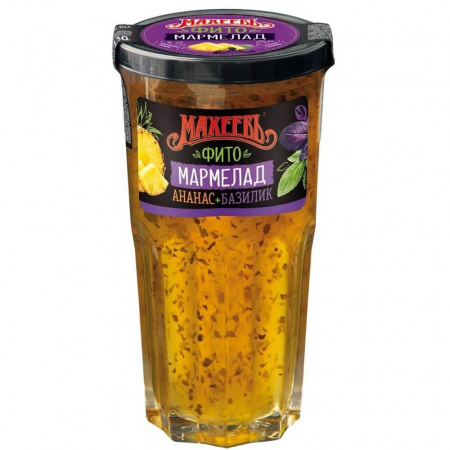 Мармелад Махеевъ "Фито-Мармелад "Ананасовый с Базиликом", 230 гр