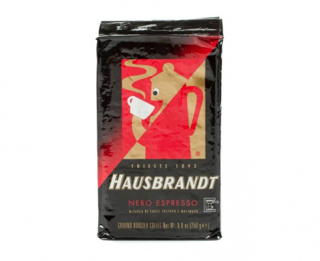 КОФЕ МОЛОТЫЙ ДЛЯ КОФЕВАРОК ESPRESSO NERO, 250 Г, В/У, HAUSBRANDT