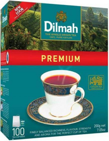 Чай Dilmah, черный цейлонский, 100 пакетиков