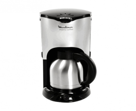 Кофеварка капельная CJ600530, черная/серебро, нержавеющая сталь, Moulinex