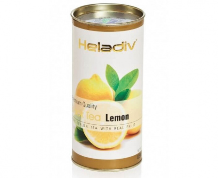 Чай черный листовой в тубе LEMON, 100 г, Heladiv