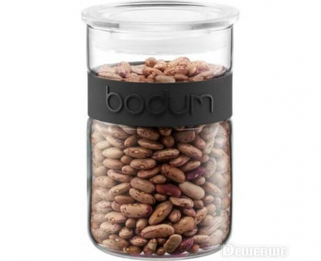 Банка для хранения Presso, 1 л, черная, Bodum