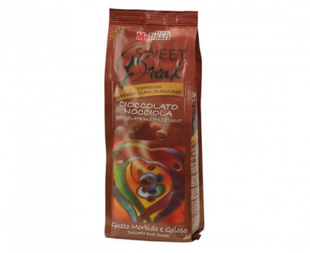 КОФЕ МОЛОТЫЙ АРОМАТИЗИРОВАННЫЙ "SWEET BREAK" HAZELNUT & CHOCOLATE FLAVOUR, ПАКЕТ 0.25 КГ, MOLINARI