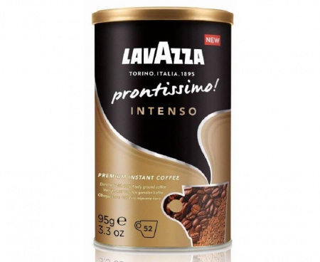 Кофе растворимый сублимированный Prontissimo Intenso, ж/б 95 г, Lavazza