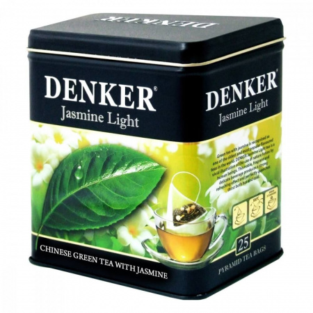 Чай Denker "Jasmine Light", зеленый с жасмином, 25 пирамидок
