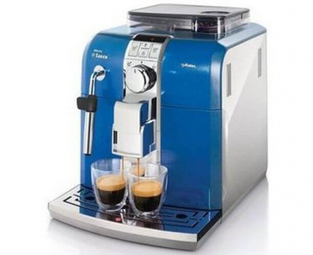 Кофемашина HD 8833/39(PHILIPS SAECO HD-8833/39), сине-серебристая, Saeco