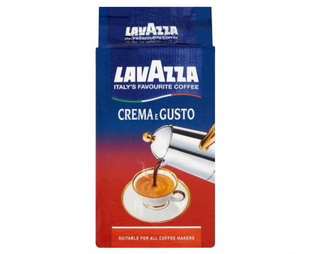 Молотый кофе Crema Gusto, 250 г, Lavazza
