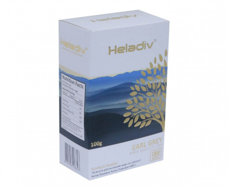 Чай EARL GREY PEKOE черный листовой, 100 г, Heladiv