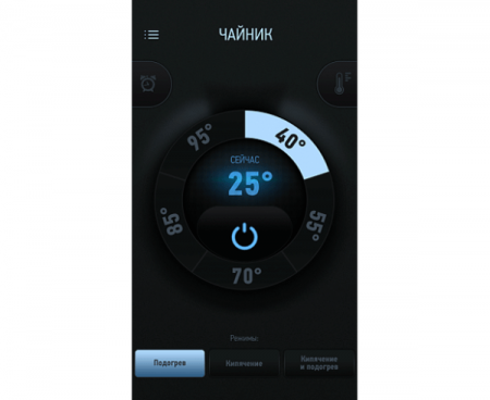 Умный чайник SkyKettle M171S, 1.7 л, черный, нержавеющая сталь, REDMOND