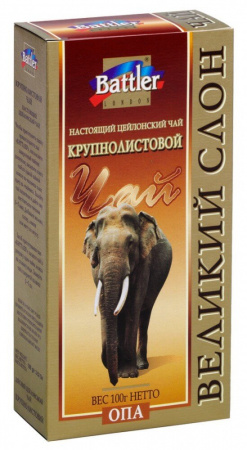 Чай Battler "Великий Слон", черный листовой OPA, 100 гр