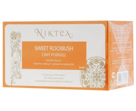 Чай Sweet Rooibush (Свит Ройбуш), 25 пак., Niktea