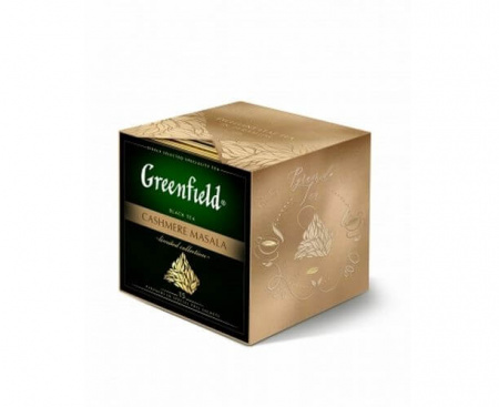 Чай черный Cashmere Masala, со специями "масала", 15 пирамидок, Greenfield