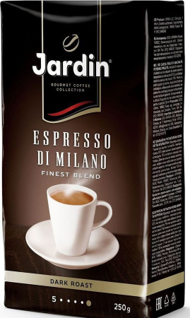 Кофе Jardin "Espresso Di Milano", в зёрнах, 250 гр