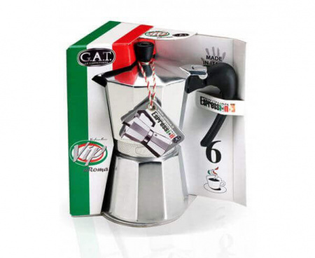 Кофеварка гейзерная (мока) AROMA VIP, на 6 чашек, алюминий, G.A.T.