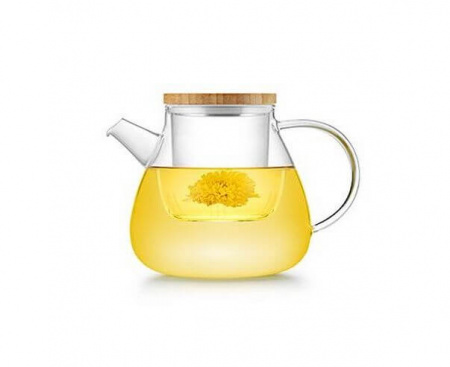 Заварочный чайник 900 мл, прозрачный, линия GLASS TEA POT, SAMADOYO