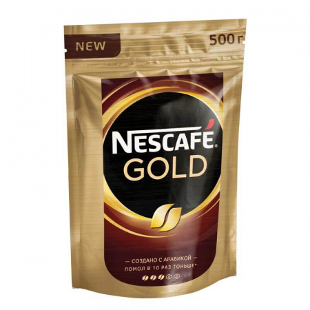 Кофе Nescafe "Gold", молотый в растворимом, 500 гр