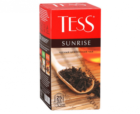 Чай черный Sunrise, 25 пакетиков, Tess