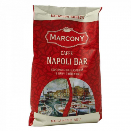 Кофе Marcony "Espresso Napoli Bar", в зёрнах, 500 гр