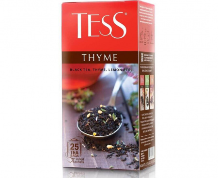 Чай черный Thyme, 25 пакетиков, Tess