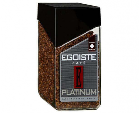 Кофе растворимый сублимированный PLATINUM, 100% Арабика, 100 г, Egoiste
