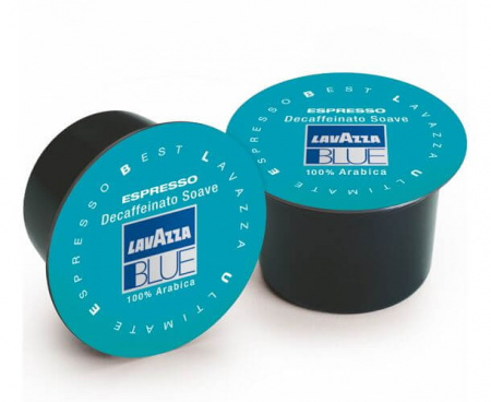 Кофе молотый в капсулах BLUE Espresso DECAFF(без кофеина).SOAVE, Lavazza