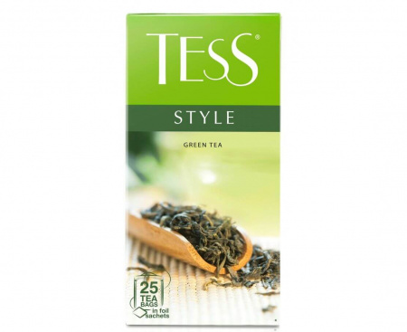 Чай зеленый Style, 25 пакетиков, Tess