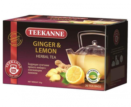 Чай фруктовый Fresh Ginger, 20 пакетиков * 1.75 г, TEEKANNE
