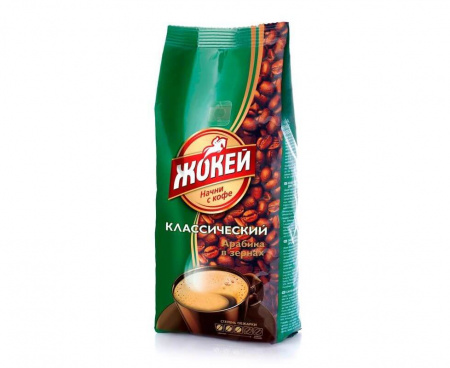 Кофе в зернах Классический 100% арабика, 500 г, Жокей