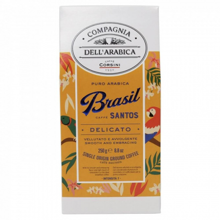 Кофе Compagnia Dell`arabica "Brasil Santos", молотый, 250 гр