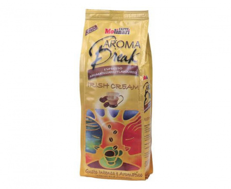 КОФЕ МОЛОТЫЙ АРОМАТИЗИРОВАННЫЙ "AROMA BREAK" IRISH CREAM FLAVOUR, ПАКЕТ 0.25 КГ, MOLINARI