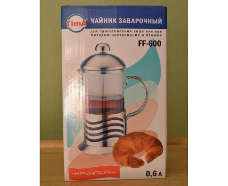 Френч-пресс "Круассан", 600 мл, TimA