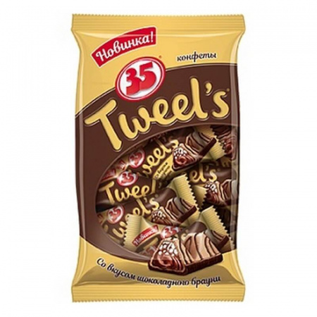 Конфеты "35 Tweel's", со вкусом шоколадного брауни, 280 гр