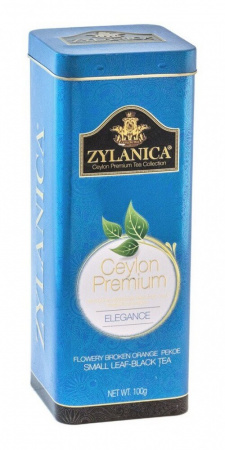 Чай Zylanica Ceylon Premium Elegance, чёрный листовой, FBOP, 100 гр