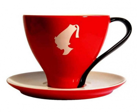 Чашка джамбо с блюдцем, 260 мл, красная, Julius Meinl