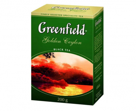 Чай черный листовой Golden Ceylon, 200 г, Greenfield