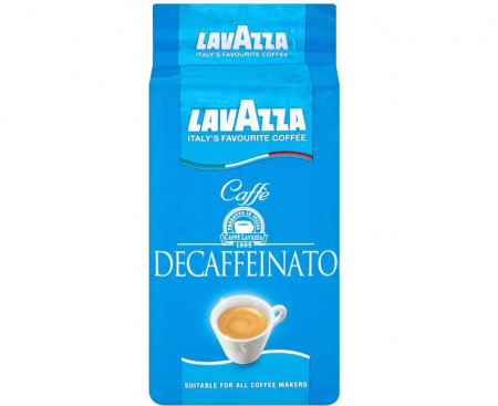 Молотый кофе Decaffeinato без кофеина, вакуумная упаковка 250 г, Lavazza