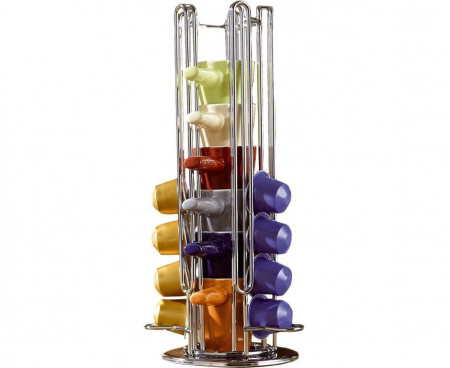 Держатель для капсул Nespresso с 6 чашками, хромированная сталь, Melitta