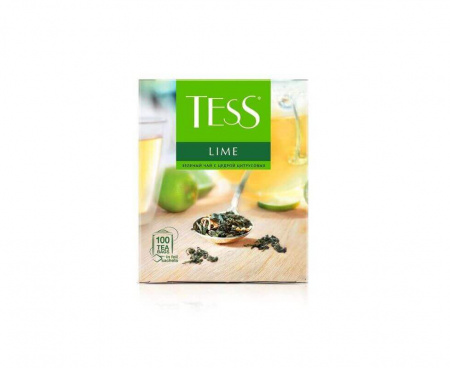 Чай Lime Citrus peels зеленый с лаймом, 100 пакетиков, Tess
