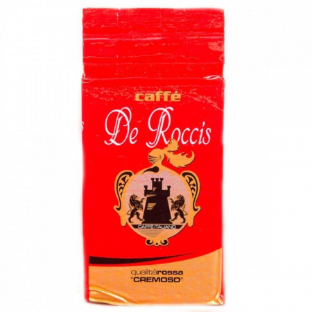 Кофе De Roccis "Rossa cremoso", молотый, 250 гр