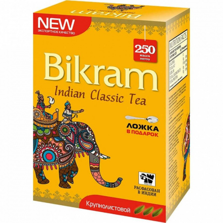 Чай Bikram "Indian classic tea", чёрный крупнолистовой, 250 гр