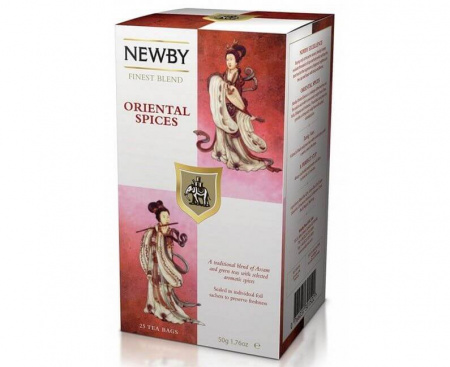 Чай черный Восточные Пряности, 25 пакетиков, Newby